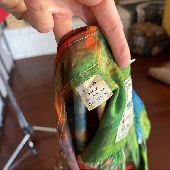 Ice dyed silk black velvet syf bolt stealie grateful company dead sphere ♻️🌈⚡️ - Picture 14 of 15